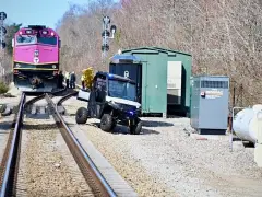 Man dies after commuter rail strikes vehicle on South Shore